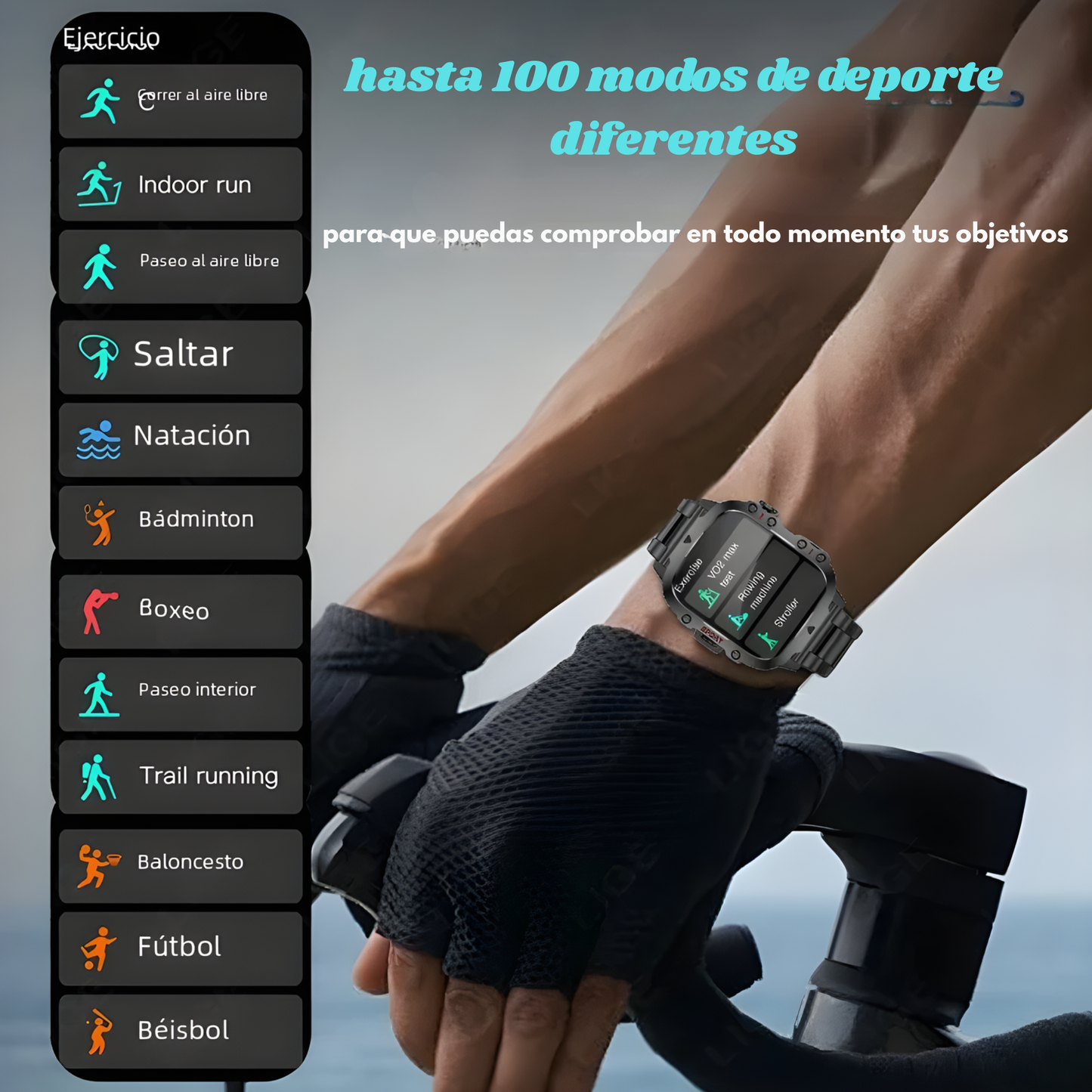 Reloj multifunción con monitoreo de salud