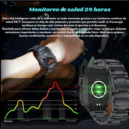 Reloj multifunción con monitoreo de salud